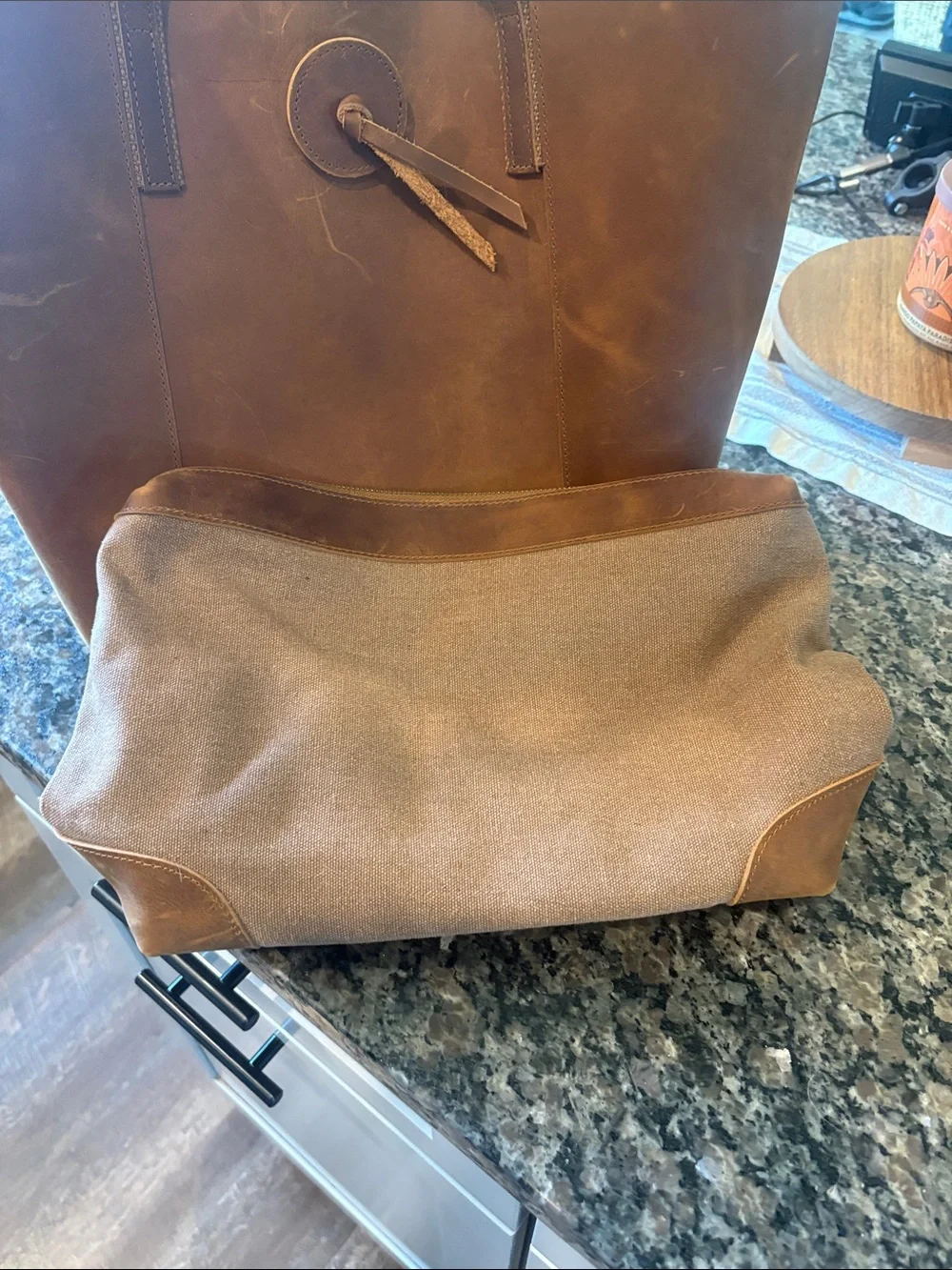 NWOT Leather Tote Bag in Brown - Classic Everyday Carry